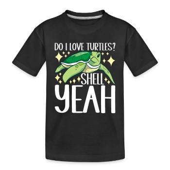 Turtle Turtle Aquatic turtle - Kids' Premium Organic T-Shirt - black - Front