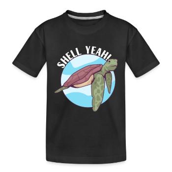 Turtle Turtle Aquatic turtle - Kids' Premium Organic T-Shirt - black - Front