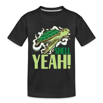 Turtle Turtle Aquatic turtle - Kids' Premium Organic T-Shirt - black - Front