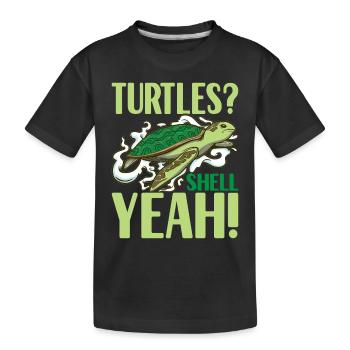 Turtle Turtle Aquatic turtle - Kids' Premium Organic T-Shirt - black - Front