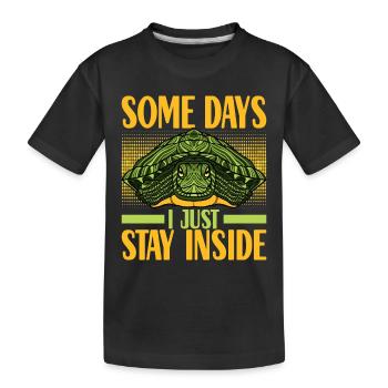 Turtle Turtle Aquatic turtle - Kids' Premium Organic T-Shirt - black - Front