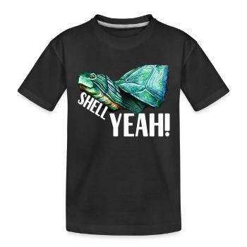 Turtle Turtle Aquatic turtle - Kids' Premium Organic T-Shirt - black - Front