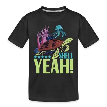 Turtle Turtle Aquatic turtle - Kids' Premium Organic T-Shirt - black - Front
