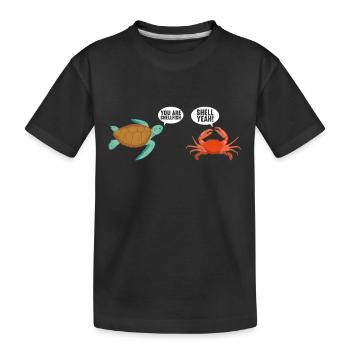 Turtle Turtle Aquatic turtle - Kids' Premium Organic T-Shirt - black - Front