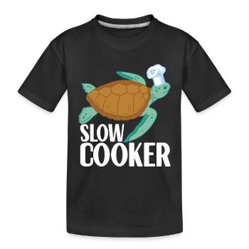 Turtle Turtle Aquatic turtle - Kids' Premium Organic T-Shirt - black - Front