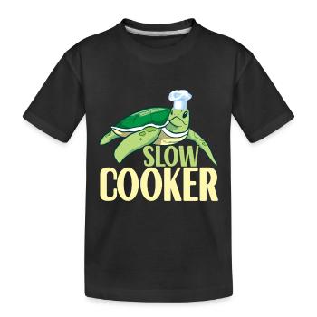 Turtle Turtle Aquatic turtle - Kids' Premium Organic T-Shirt - black - Front