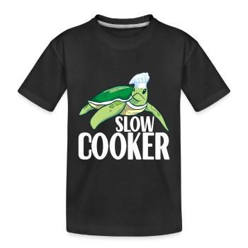 Turtle Turtle Aquatic turtle - Kids' Premium Organic T-Shirt - black - Front