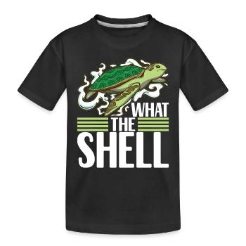 Turtle Turtle Aquatic turtle - Kids' Premium Organic T-Shirt - black - Front