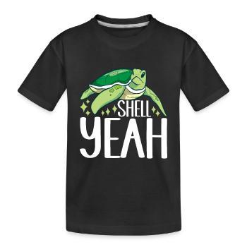 Turtle Turtle Aquatic turtle - Kids' Premium Organic T-Shirt - black - Front