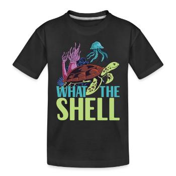 Turtle Turtle Aquatic turtle - Kids' Premium Organic T-Shirt - black - Front