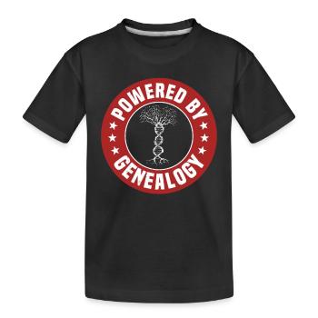 Recherche d’arbre généalogique - T-shirt bio Premium Enfant - noir - Devant