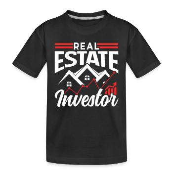 Investisseur immobilier Investisseur immobilier Investisseur immobilier - T-shirt bio Premium Enfant - noir - Devant