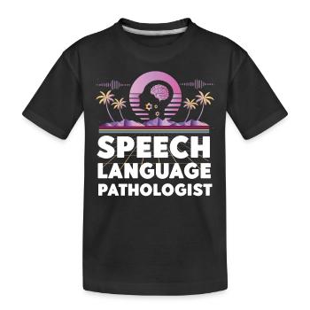 Speech Therapist Therapy Assistant - Kinder Premium Bio T-Shirt - Schwarz - Vorne