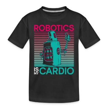 Robot Robotique Ingénieur Robotique Robotique - T-shirt bio Premium Enfant - noir - Devant