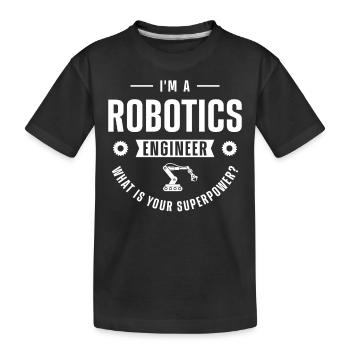 Ingénieur en robotique robotique Je suis un - T-shirt bio Premium Enfant - noir - Devant