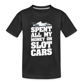 RC Car Slot Racing Slot Car Racing Slot Auto - Kids' Premium Organic T-Shirt - black - Front