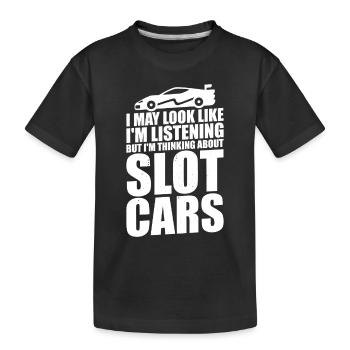 RC Car Slot Racing Slot Car Racing Slot Auto - Kids' Premium Organic T-Shirt - black - Front