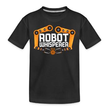 Robot Robotique Ingénieur Robot - T-shirt bio Premium Enfant - noir - Devant