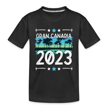 Gran Canaria 2023 - Kids' Premium Organic T-Shirt - black - Front
