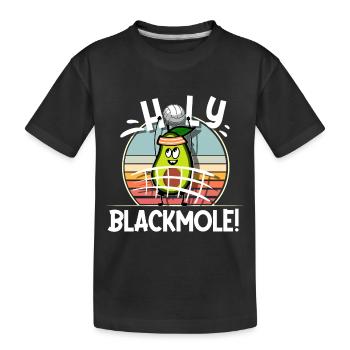 Volleyball - Kids' Premium Organic T-Shirt - black - Front