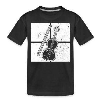 Violon Violoniste Violoniste - T-shirt bio Premium Enfant - noir - Devant