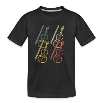 Violin Violinist Violinist - Kids' Premium Organic T-Shirt - black - Front