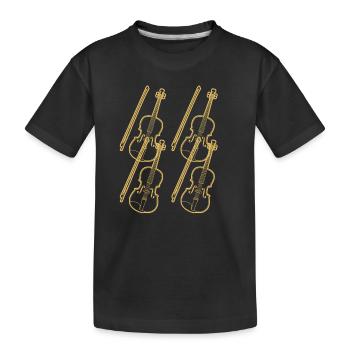 Violon Violoniste Violoniste - T-shirt bio Premium Enfant - noir - Devant