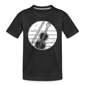 Violin Violinist Violinist - Kids' Premium Organic T-Shirt - black - Front