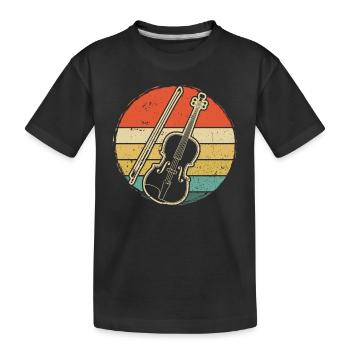 Violin Violinist Violinist - Kids' Premium Organic T-Shirt - black - Front