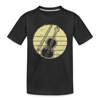 Violin Violinist Violinist - Kids' Premium Organic T-Shirt - black - Front