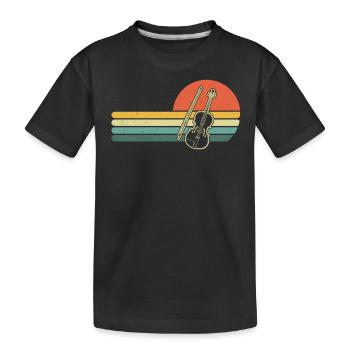 Violon Violoniste Violoniste - T-shirt bio Premium Enfant - noir - Devant
