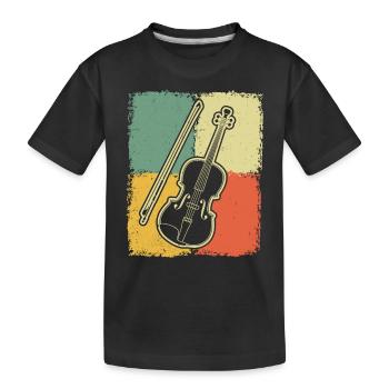 Violin Violinist Violinist - Kids' Premium Organic T-Shirt - black - Front