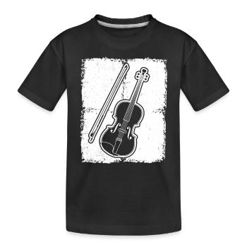 Violin Violinist Violinist - Kids' Premium Organic T-Shirt - black - Front