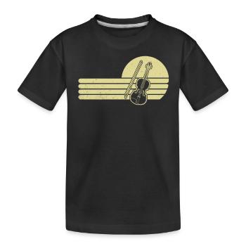 Violin Violinist Violinist - Kids' Premium Organic T-Shirt - black - Front