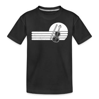 Violon Violoniste Violoniste - T-shirt bio Premium Enfant - noir - Devant