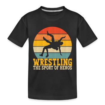 Lutte Lutteurs Lutteurs - T-shirt bio Premium Enfant - noir - Devant