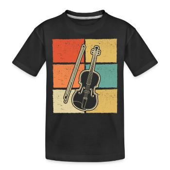 Violin Violinist Violinist - Kids' Premium Organic T-Shirt - black - Front