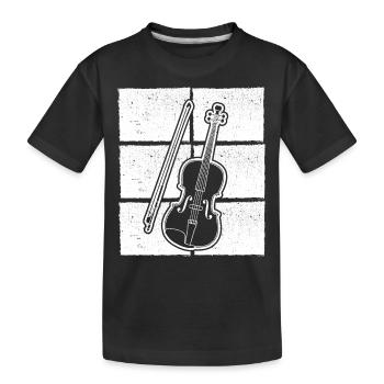 Violin Violinist Violinist - Kids' Premium Organic T-Shirt - black - Front
