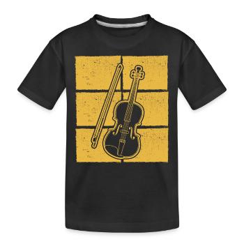 Violin Violinist Violinist - Kids' Premium Organic T-Shirt - black - Front