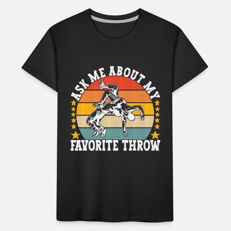 Lutte Ringen Ringer T-shirt bio Premium Enfant