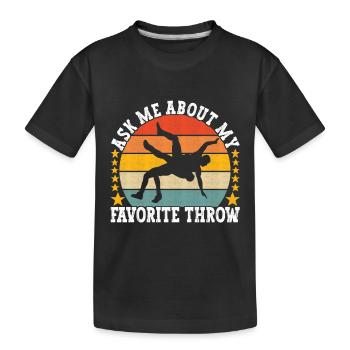 Lutte Lutteurs Lutteurs - T-shirt bio Premium Enfant - noir - Devant