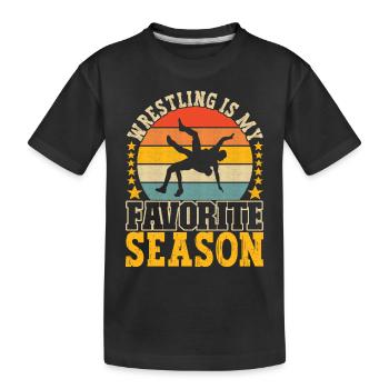 Lutte Lutteurs Lutteurs - T-shirt bio Premium Enfant - noir - Devant