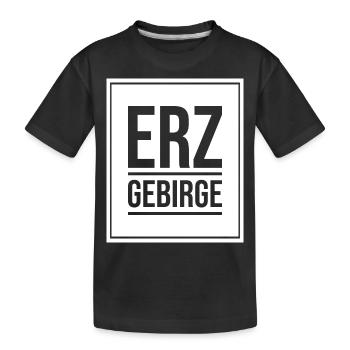 Erzgebirge Heimat - Kinder Premium Bio T-Shirt - Schwarz - Vorne