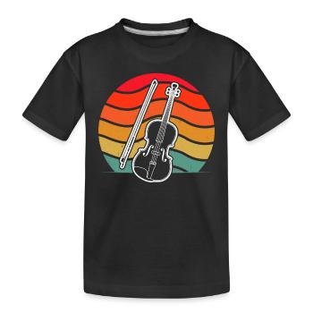Violin Violinist Violinist - Kids' Premium Organic T-Shirt - black - Front