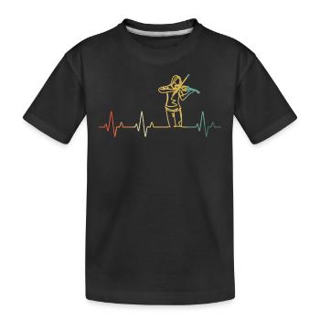 Violin Violinist Violinist - Kids' Premium Organic T-Shirt - black - Front