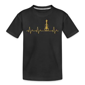 Violin Violinist Violinist - Kids' Premium Organic T-Shirt - black - Front