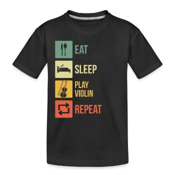 Violon Violoniste Violoniste - T-shirt bio Premium Enfant - noir - Devant