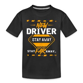 Nouveau permis de conduire - T-shirt bio Premium Enfant - noir - Devant
