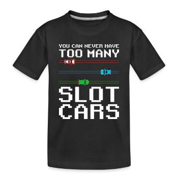 RC Car Slot Racing Slot Car Racing Slot Auto - Kids' Premium Organic T-Shirt - black - Front