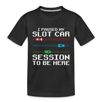 RC Car Slot Racing Slot Car Racing Slot Auto - Kids' Premium Organic T-Shirt - black - Front